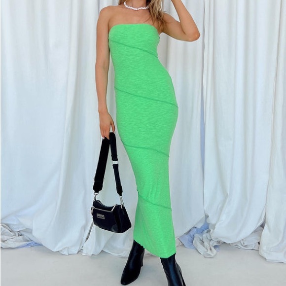 Princess Polly Dresses Lime Green Princess Polly Oscar Green Midi